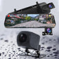 👁️10-inch achteruitrijcamera & dashcam met volledig touchscreen – 1080P HD-nachtzicht, dubbele lens – ideaal voor veilig rijden en parkeren🚗📹