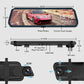 👁️10-inch achteruitrijcamera & dashcam met volledig touchscreen – 1080P HD-nachtzicht, dubbele lens – ideaal voor veilig rijden en parkeren🚗📹