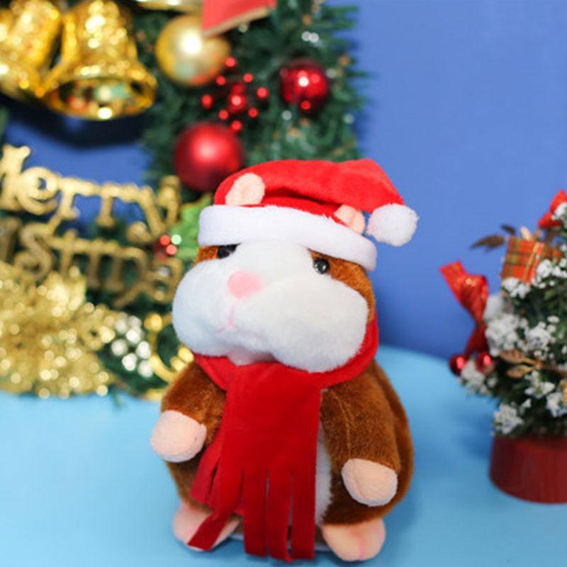 🐹 Nu 50% korting ✨ Pratende pluchen hamster — Herhaalt je stem en knikt met zijn kopje 🎁