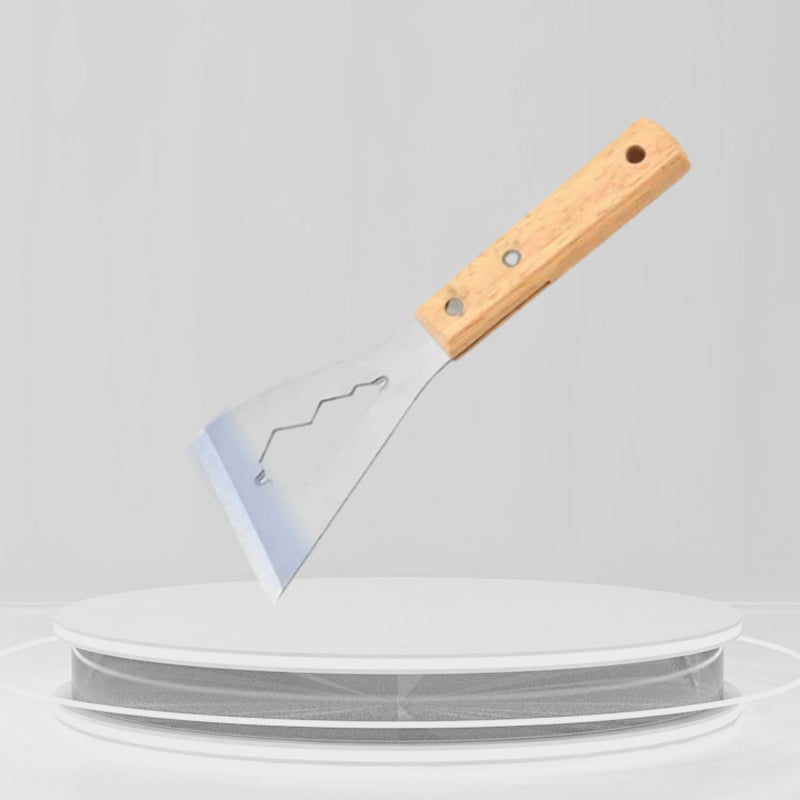 🛠️ KOOP 1, KRIJG 1 GRATIS! ⚒️ Multifunctioneel Plamuurmes – Stalen Blad, Houten Handvat & Perfect voor Renovatie 🏠