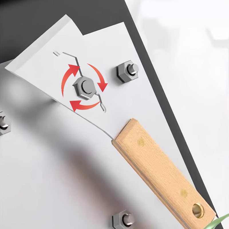 🛠️ KOOP 1, KRIJG 1 GRATIS! ⚒️ Multifunctioneel Plamuurmes – Stalen Blad, Houten Handvat & Perfect voor Renovatie 🏠