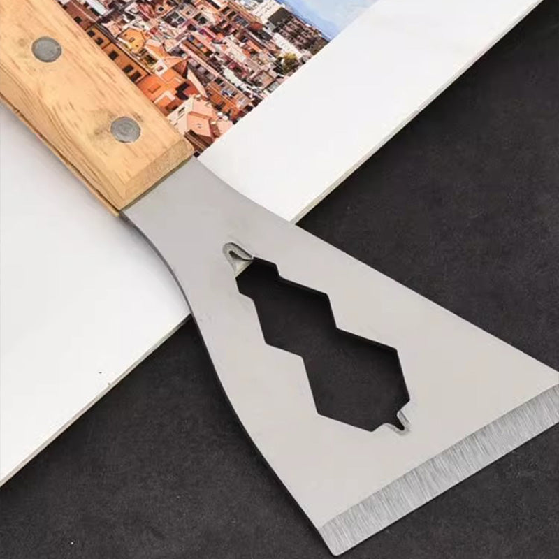 🛠️ KOOP 1, KRIJG 1 GRATIS! ⚒️ Multifunctioneel Plamuurmes – Stalen Blad, Houten Handvat & Perfect voor Renovatie 🏠