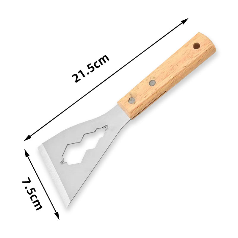 🛠️ KOOP 1, KRIJG 1 GRATIS! ⚒️ Multifunctioneel Plamuurmes – Stalen Blad, Houten Handvat & Perfect voor Renovatie 🏠