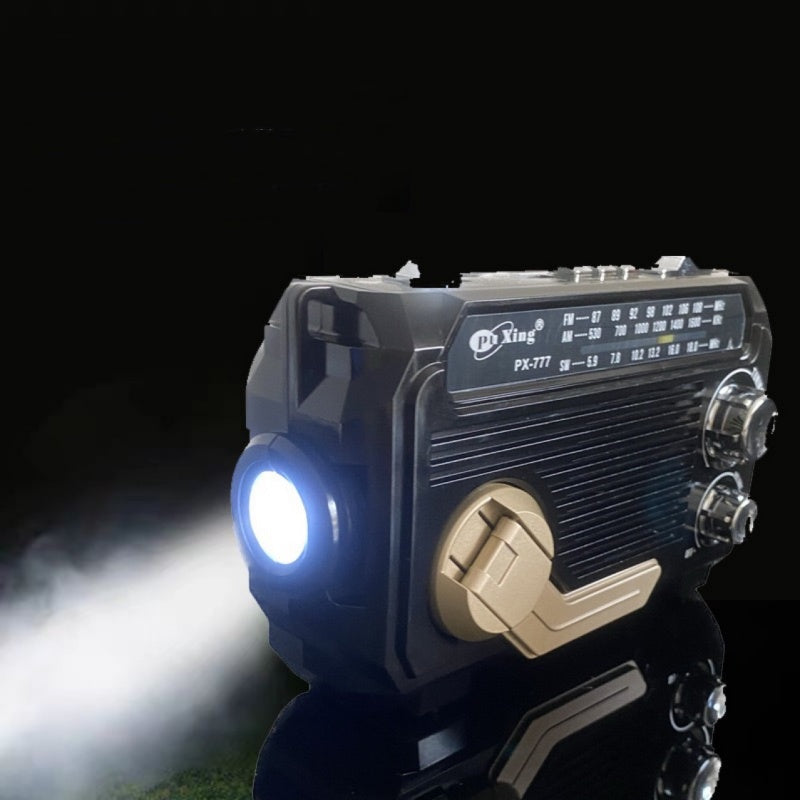⏳Beperkte tijd 50% korting!💥 Multifunctionele Handslinger Draagbare Radio met Zaklamp
