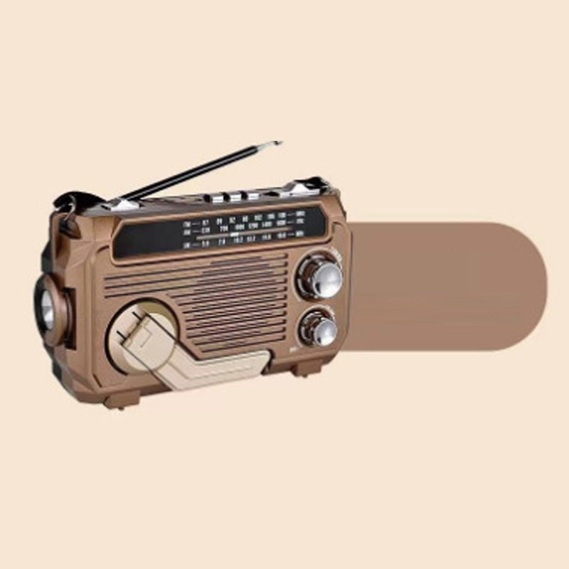 ⏳Beperkte tijd 50% korting!💥 Multifunctionele Handslinger Draagbare Radio met Zaklamp