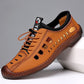 Wandelschoenen met holle zool van soepel leer