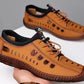 Wandelschoenen met holle zool van soepel leer