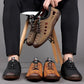Wandelschoenen met holle zool van soepel leer