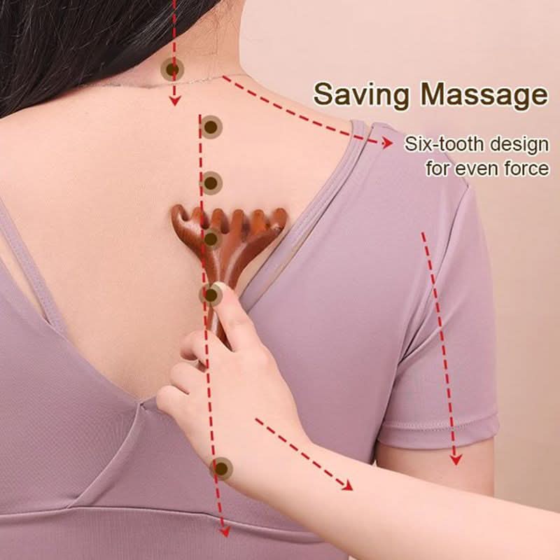 💘Valentijnsaanbieding: 50% Korting!💆‍♀️ Zes-Klauwen Meridiaan Massage Kam – Ontspan Hoofd, Hals & Lichaam!