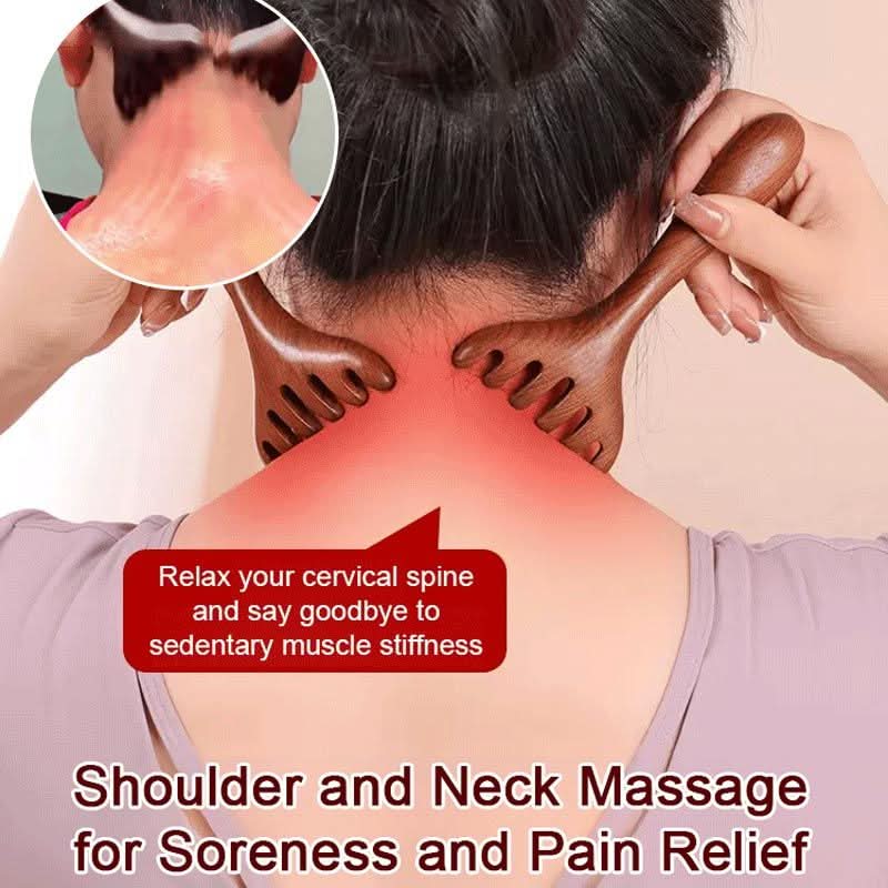 💘Valentijnsaanbieding: 50% Korting!💆‍♀️ Zes-Klauwen Meridiaan Massage Kam – Ontspan Hoofd, Hals & Lichaam!