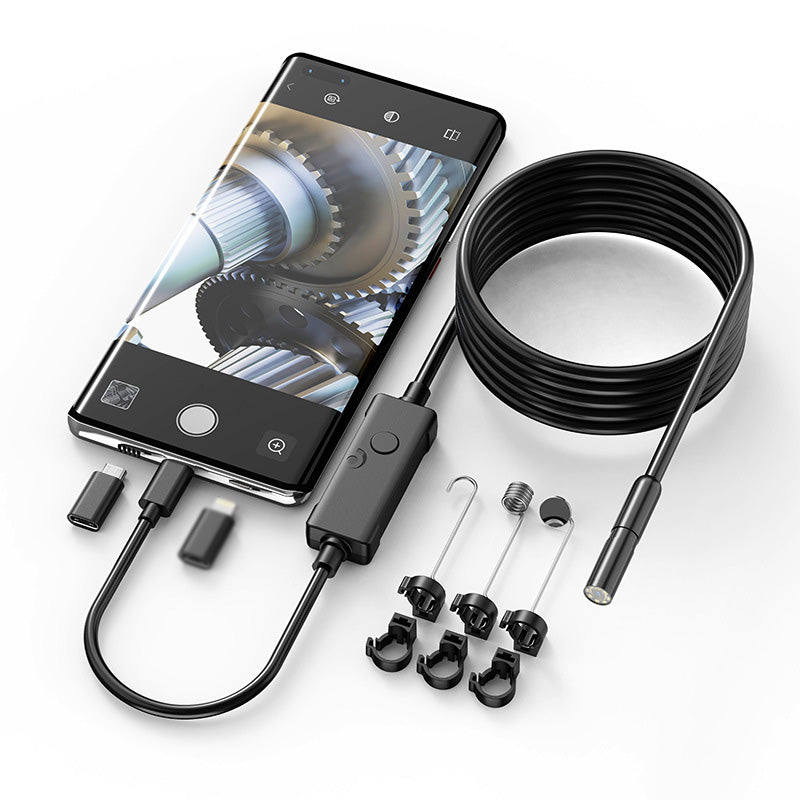 📢📢 50% KORTING!! 🔍 1920P HD auto-diagnose-endoscoopcamera – 400-resolutie, 8 verstelbare LED's, halfstijve kabel, IP67 waterdicht, plug-and-play voor iPhone & Android
