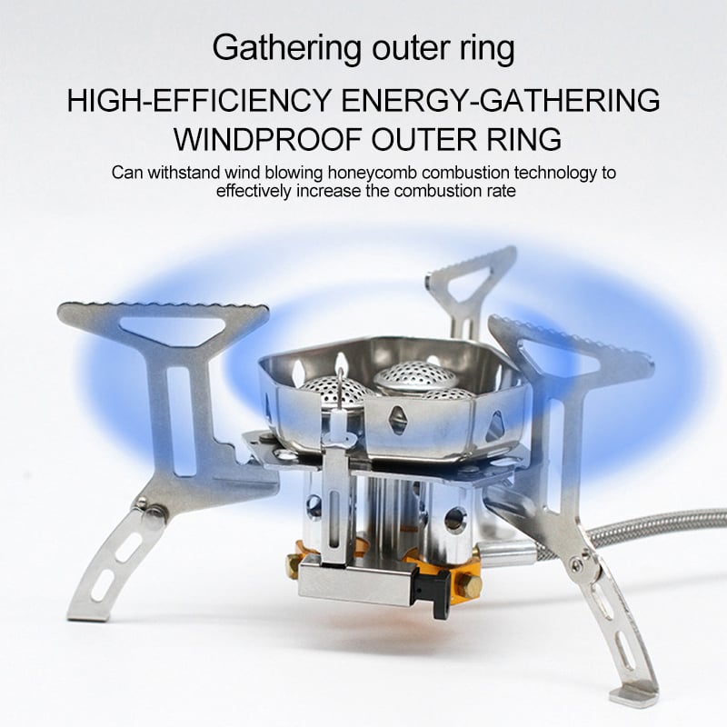 ⏳Tijdelijke aanbieding: 50% korting💥3-pits windbestendig kampeerfornuis voor buitengebruik