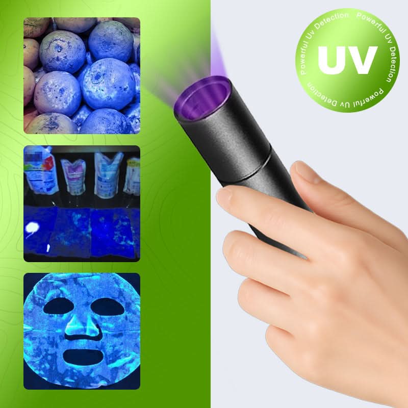 ✨🔦 KOOP 1 KRIJG 1 GRATIS! 50% KORTING! Alsof je een röntgenbril voor je groenten hebt! Deze 365 nm UV-zaklamp onthult pesticiden, schimmels en gifstoffen die je met het blote oog nooit ziet. Stop met gokken wat veilig is, en eet eindelijk zonder angs