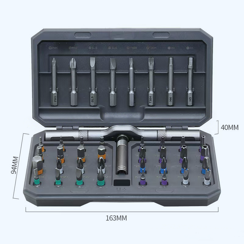 🔧✨ Alles-in-één oplossing – 24/42-in-1 Magnetische Schroevendraaierset met Opbergdoos