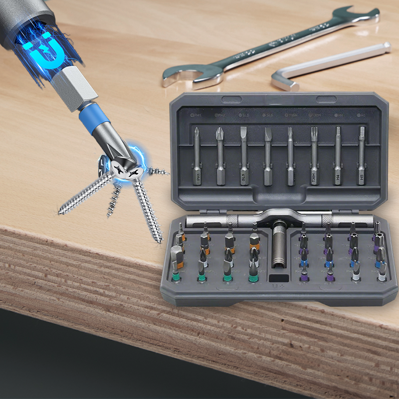🔧✨ Alles-in-één oplossing – 24/42-in-1 Magnetische Schroevendraaierset met Opbergdoos