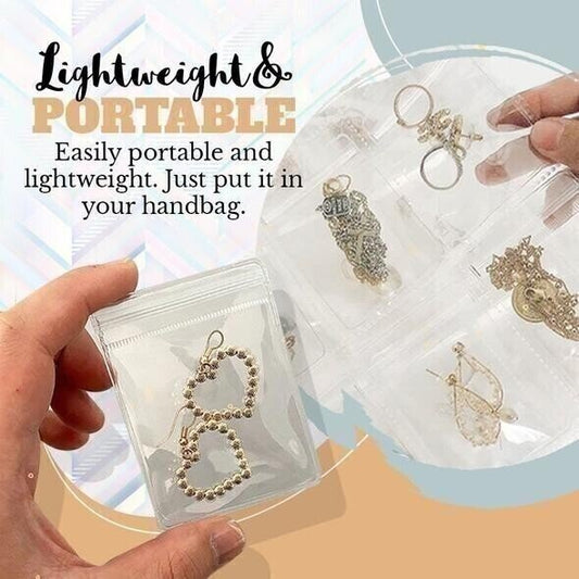 🔥Zolang de voorraad strekt 49% KORTING!🎉 Transparante Sieraden Opbergboek Set