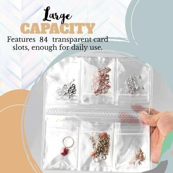 🔥Zolang de voorraad strekt 49% KORTING!🎉 Transparante Sieraden Opbergboek Set