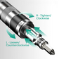 🔧 Industriële Slagschroevendraaier & Bitset - Moeiteloos Verstrikte Schroeven Losmaken, Duurzaam & Handig!