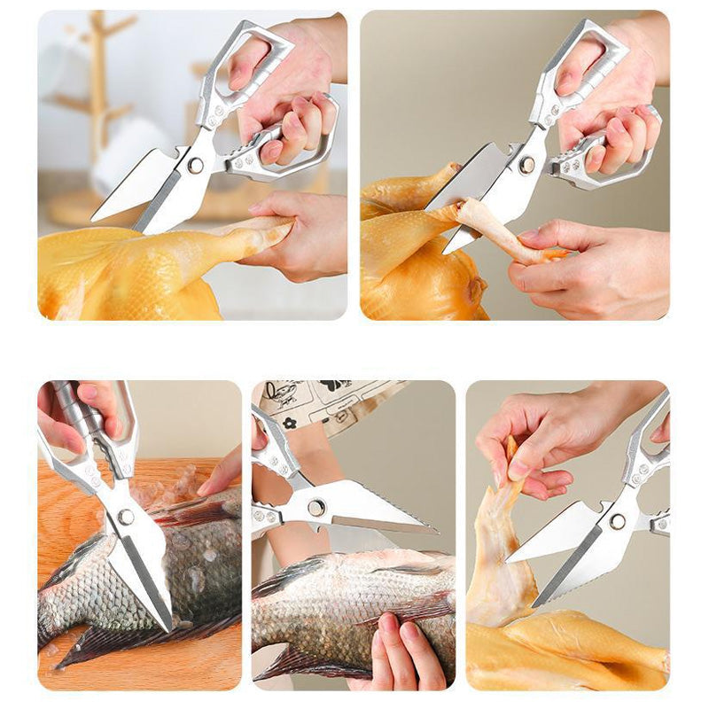 ✂️ De Enige Keukenschaar Die Je Nodig Hebt – Snijdt Kip, Kruiden, Verpakkingen & Noten
