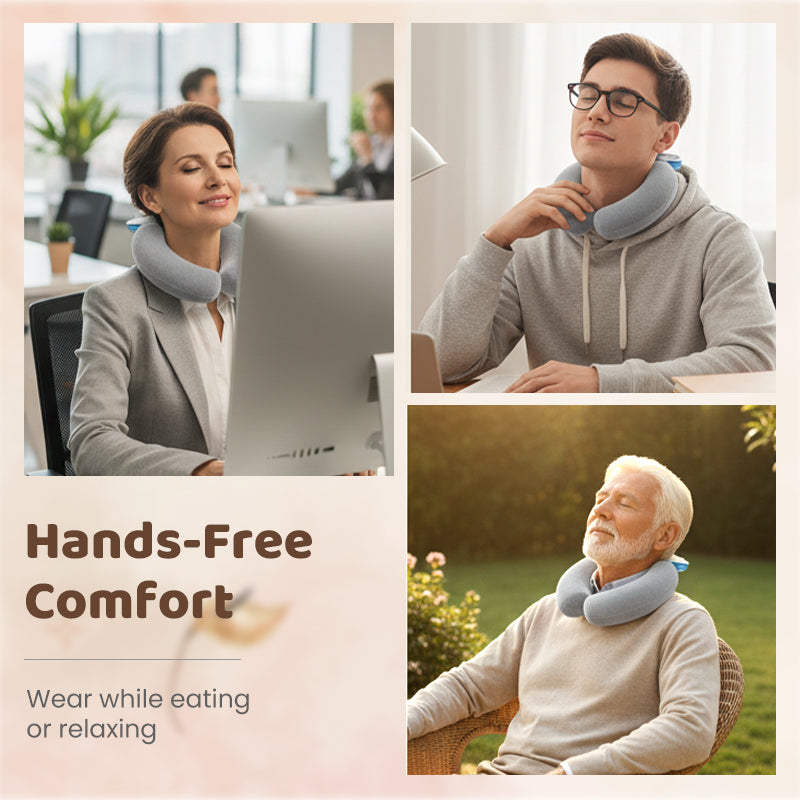 🎉 Tijdelijk 50% KORTING – U-vormige Nekwarmer 💆‍♀️🔥❄️ Ergonomisch, Warm/Koud & Handsfree Comfort!