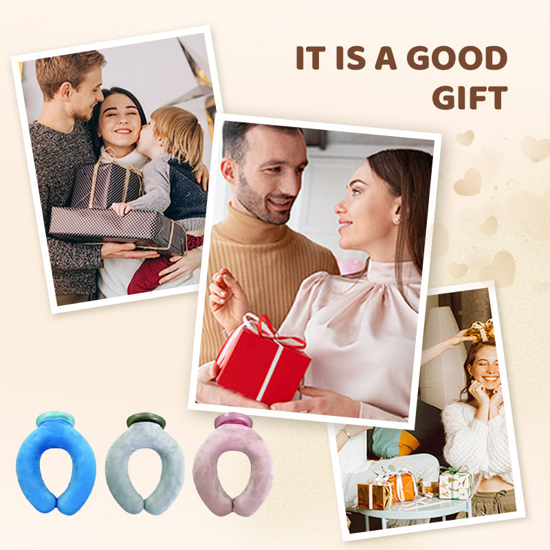 🎉 Tijdelijk 50% KORTING – U-vormige Nekwarmer 💆‍♀️🔥❄️ Ergonomisch, Warm/Koud & Handsfree Comfort!