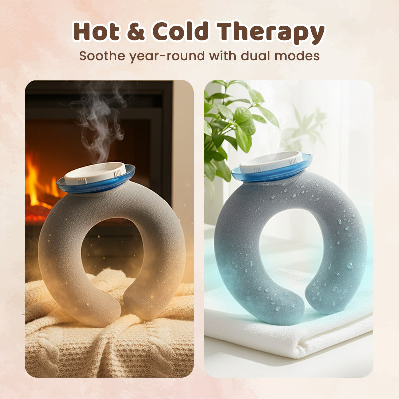 🎉 Tijdelijk 50% KORTING – U-vormige Nekwarmer 💆‍♀️🔥❄️ Ergonomisch, Warm/Koud & Handsfree Comfort!