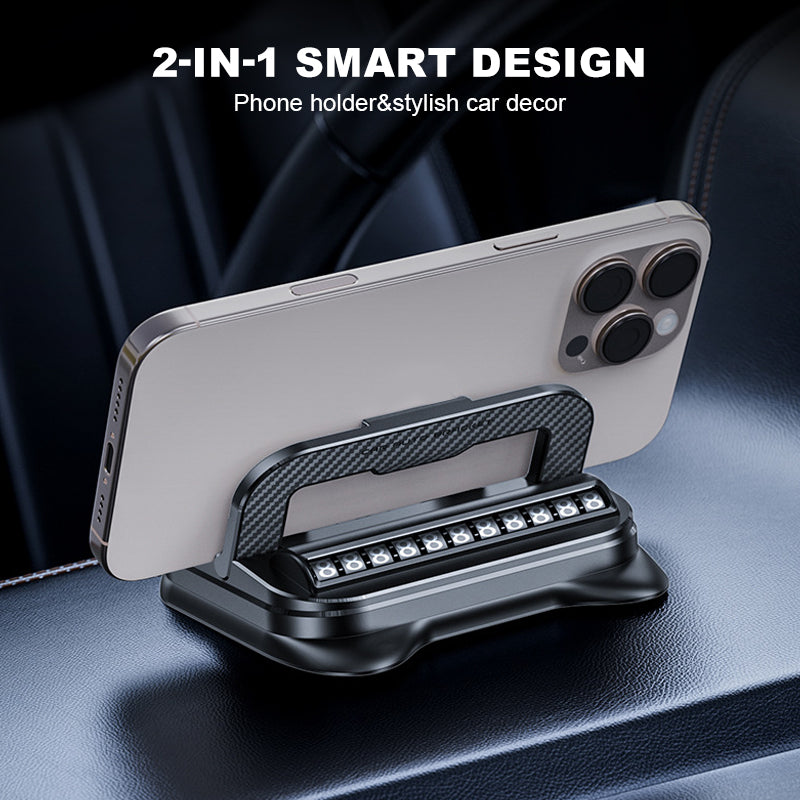 📱NU 50% KORTING!✨360° draaibare, opvouwbare telefoonhouder🚗Universele compatibiliteit met antislipbasis voor gebruik op bureau, auto en op reis💻