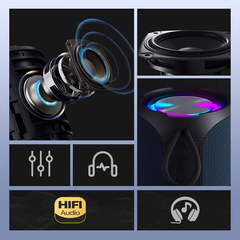 🔥50% UIT⏰Aanbieding eindigt binnenkort!✨Draagbare Bluetooth-luidspreker met RGB-licht🎵40W Peak💥