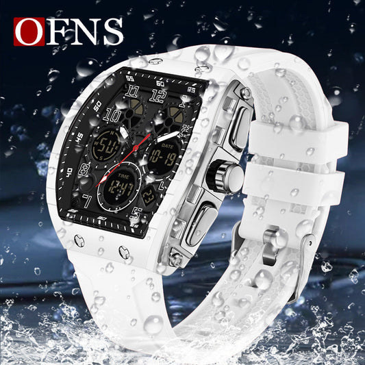 🎁Ontmoet Kerstmis 50% KORTING🎄Sportief lichtgevend digitaal automatisch herenhorloge