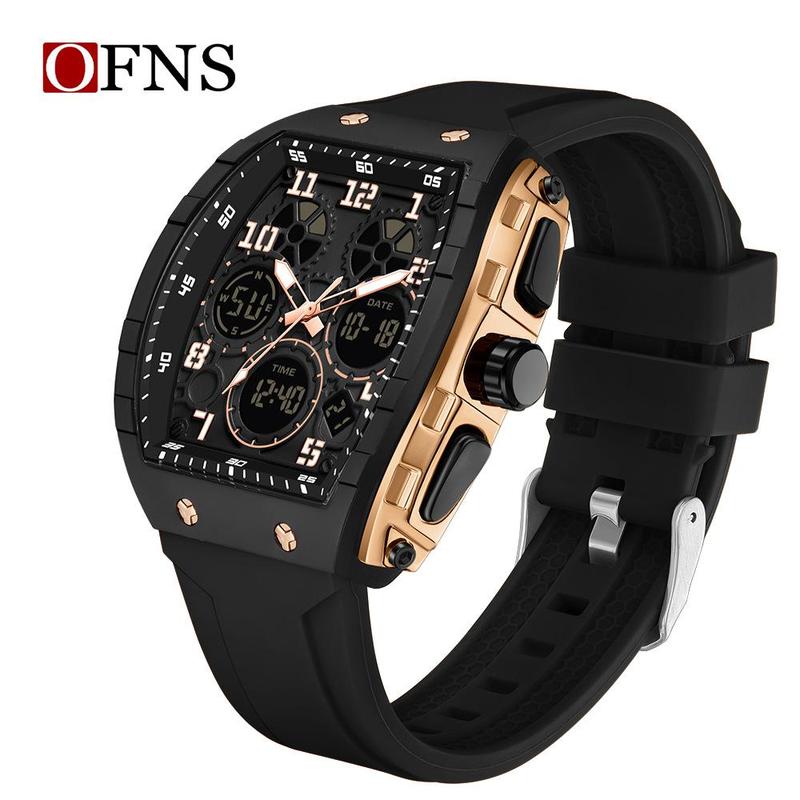 🎁Ontmoet Kerstmis 50% KORTING🎄Sportief lichtgevend digitaal automatisch herenhorloge