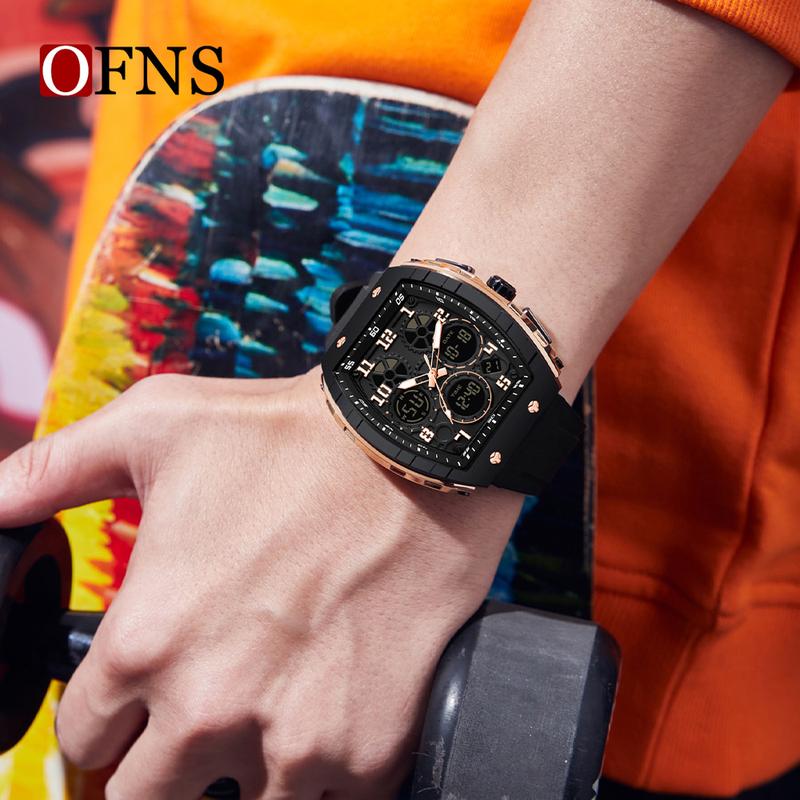 🎁Ontmoet Kerstmis 50% KORTING🎄Sportief lichtgevend digitaal automatisch herenhorloge