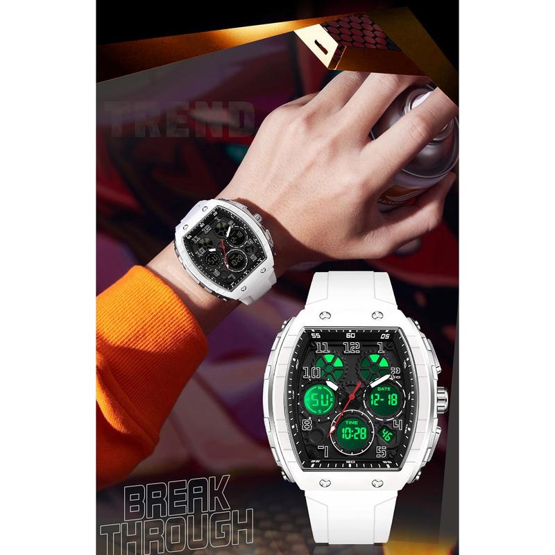 🎁Ontmoet Kerstmis 50% KORTING🎄Sportief lichtgevend digitaal automatisch herenhorloge