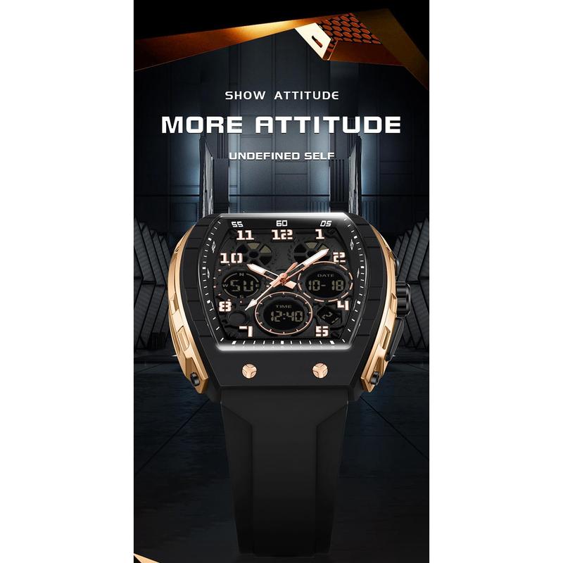 🎁Ontmoet Kerstmis 50% KORTING🎄Sportief lichtgevend digitaal automatisch herenhorloge