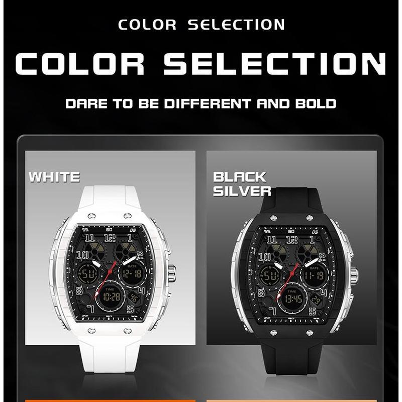 🎁Ontmoet Kerstmis 50% KORTING🎄Sportief lichtgevend digitaal automatisch herenhorloge