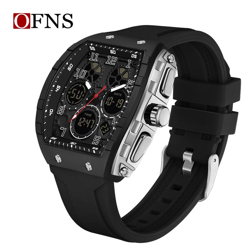 🎁Ontmoet Kerstmis 50% KORTING🎄Sportief lichtgevend digitaal automatisch herenhorloge