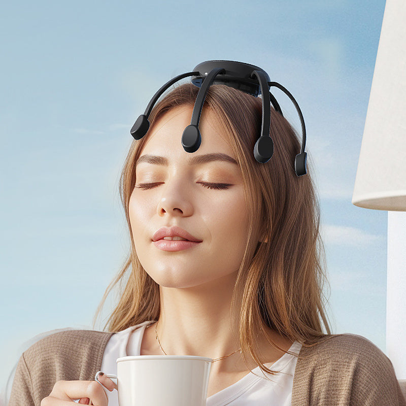 🐙 NU 50% KORTING! 💆‍♂️ Intelligente octopushoofdmassageapparaat – Ontspannend kneden, meerdere standen en draagbaar ontwerp 🔋