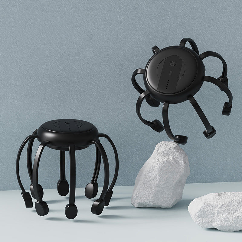 🐙 NU 50% KORTING! 💆‍♂️ Intelligente octopushoofdmassageapparaat – Ontspannend kneden, meerdere standen en draagbaar ontwerp 🔋
