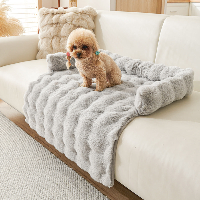 🔥Nieuw binnen 50% KORTING🎁Verdikt warm antislip bed voor huisdieren met rand