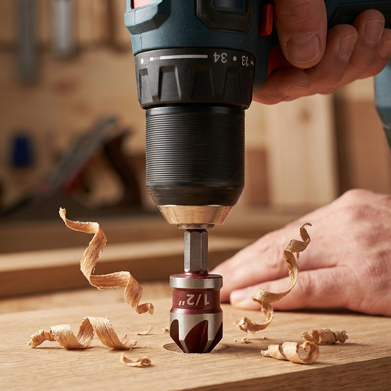 🛠️Nu 50% korting! 🔩 Verzinkboorset voor houtbewerking 5-delig – Nette, vlakke gaten, duurzaam en tijdbesparend ⚙️