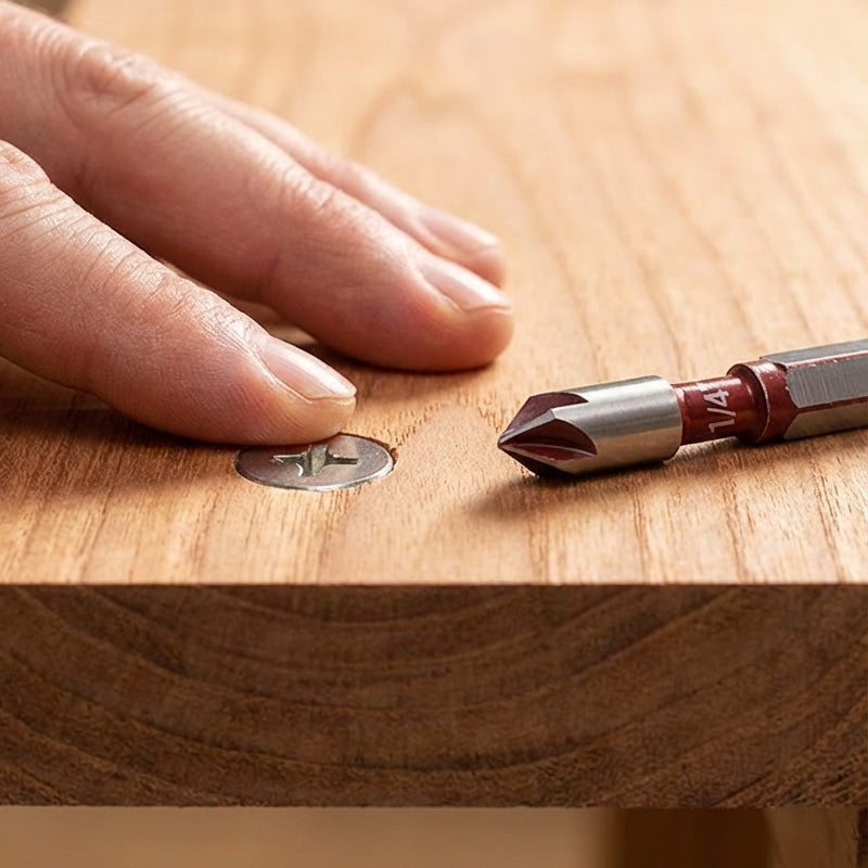 🛠️Nu 50% korting! 🔩 Verzinkboorset voor houtbewerking 5-delig – Nette, vlakke gaten, duurzaam en tijdbesparend ⚙️