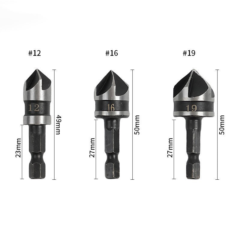 🛠️Nu 50% korting! 🔩 Verzinkboorset voor houtbewerking 5-delig – Nette, vlakke gaten, duurzaam en tijdbesparend ⚙️