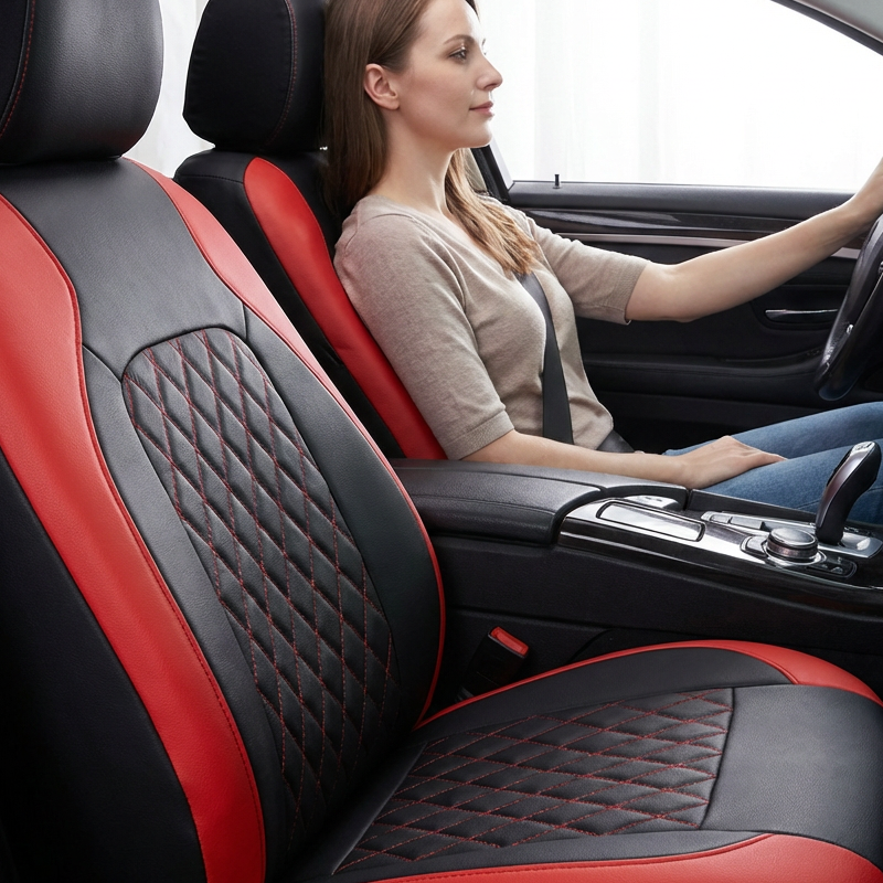 🚗✨ 50% KORTING! 9-delige set lederen autostoelhoezen – universele pasvorm, ademend en gemakkelijk schoon te maken voor een perfect interieur