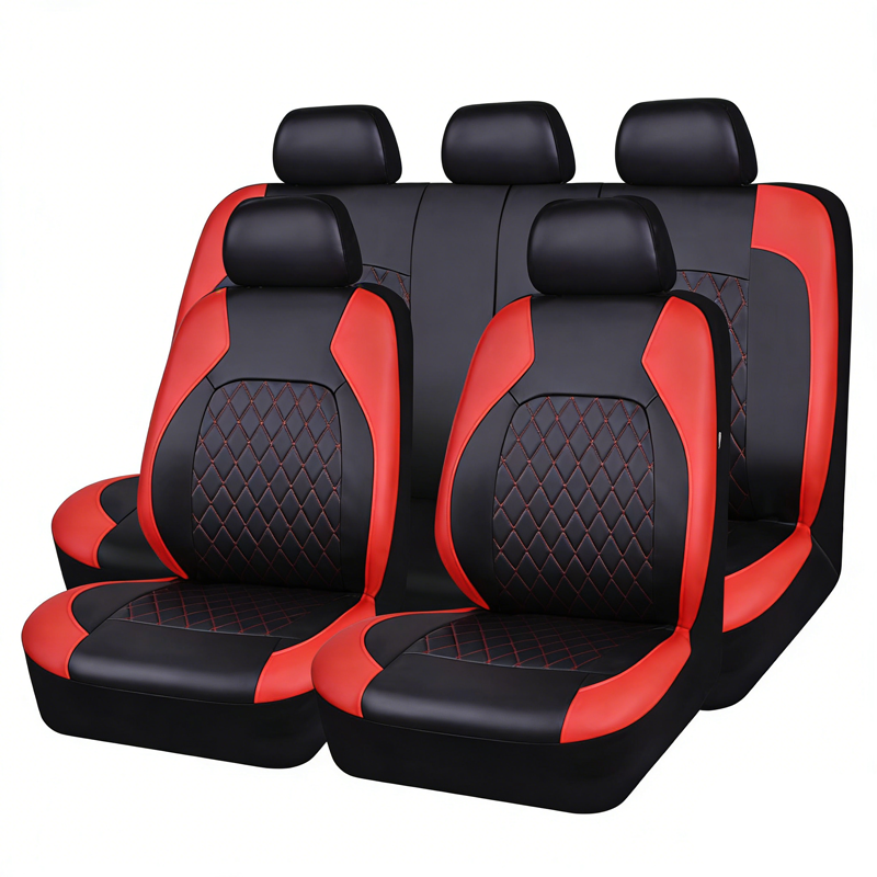 🚗✨ 50% KORTING! 9-delige set lederen autostoelhoezen – universele pasvorm, ademend en gemakkelijk schoon te maken voor een perfect interieur
