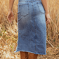 ✨ Dames Denim Rok met Hoge Taille – Comfortabel, Stijlvol & Perfect voor Elke Dag 💙