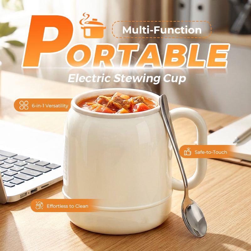 💖50% KORTING NU!🍲Multifunctionele Draagbare Elektrische Stoofbeker✨