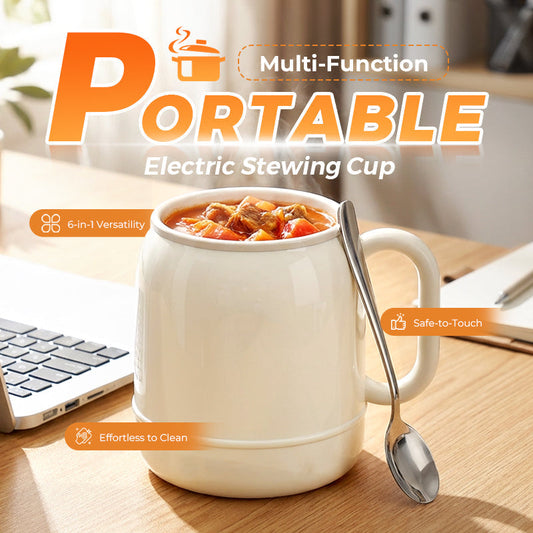 💖50% KORTING NU!🍲Multifunctionele Draagbare Elektrische Stoofbeker✨