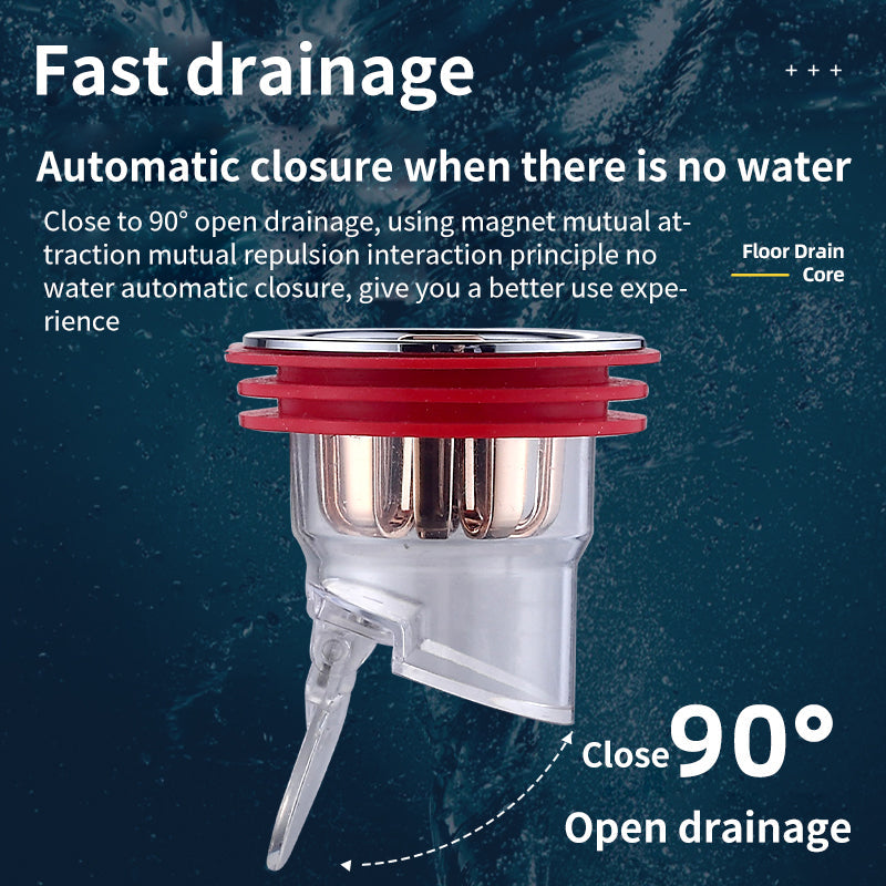 🚿KOOP 1 KRIJG 1 GRATIS🔥 Magnetische Afvoer Geurstopper – Automatische Afdichting tegen Stank & Insecten | Eenvoudige Installatie voor Badkamer & Keuken