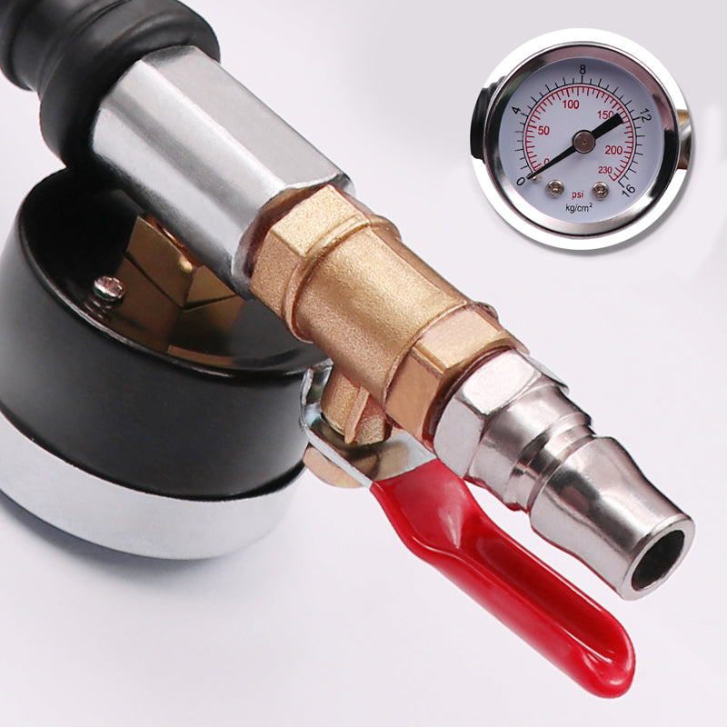 🌞Fris De Lente In Met 50% Korting!🔥Bandenblaaspistool met Drukmeter voor Compressor | Professionele Kwaliteit met Dubbele Pompkop | Voor Auto, Motor & Fiets