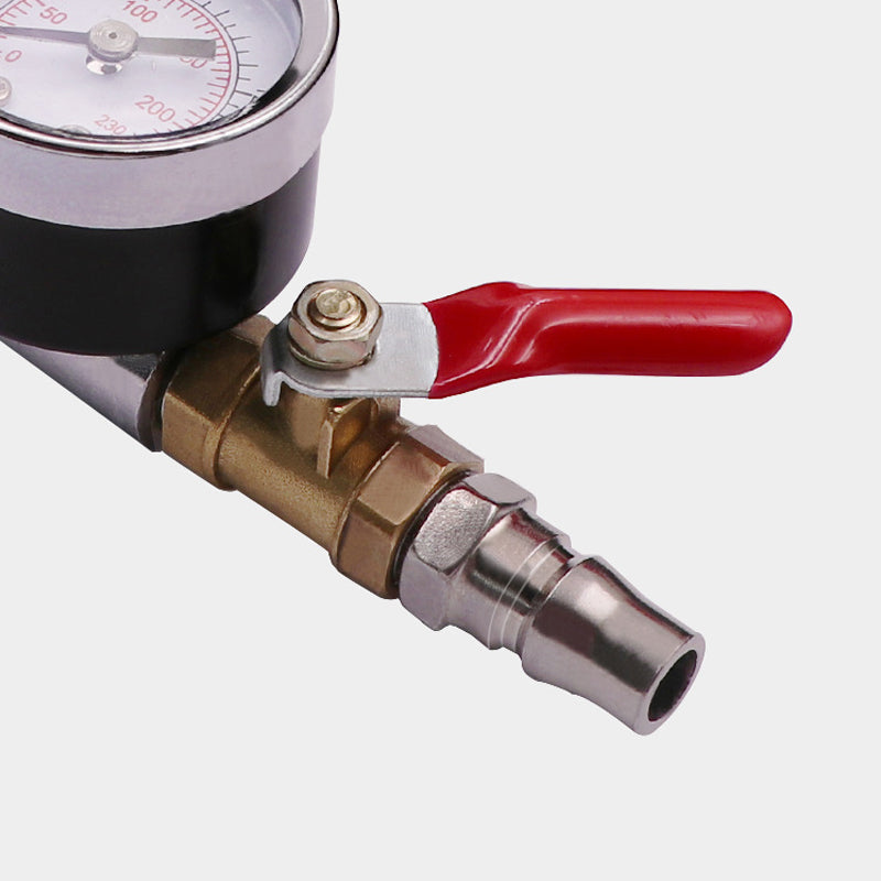🌞Fris De Lente In Met 50% Korting!🔥Bandenblaaspistool met Drukmeter voor Compressor | Professionele Kwaliteit met Dubbele Pompkop | Voor Auto, Motor & Fiets