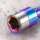 8 mm inbussleutel met zeskantige schacht van chroom-vanadiumstaal